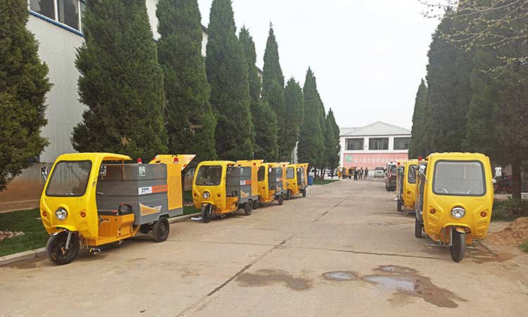 小區(qū)物業(yè)購(gòu)置三輪高壓清洗車訂單發(fā)貨