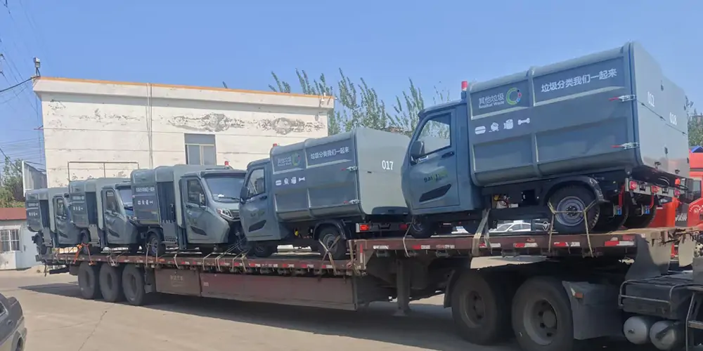 新能源側裝式垃圾清運車，側裝垃圾車，垃圾車，新能源垃圾車